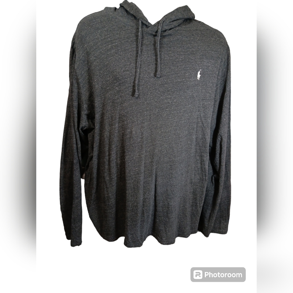 Mens Polo Ralph Lauren Long Sleeve Cotton Hooded T-Shirt Hoodie size XXL